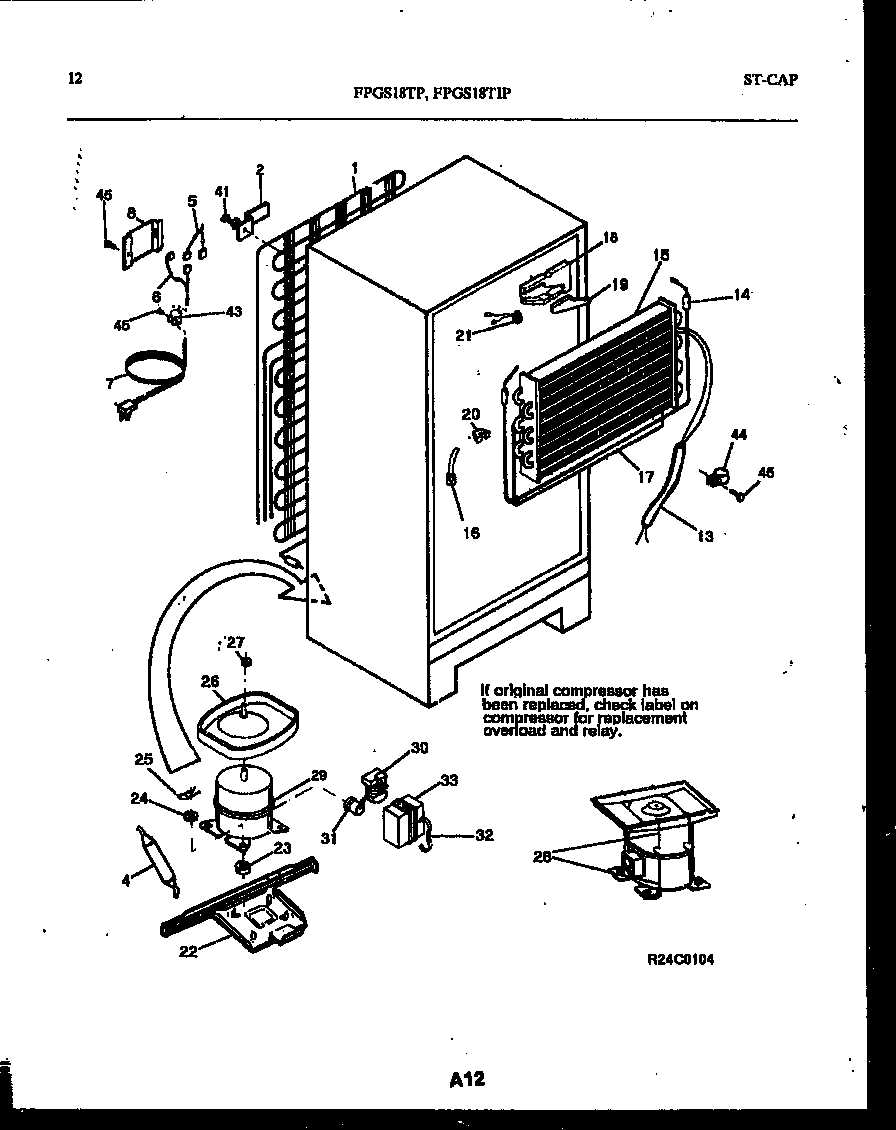 System and automatic defrost parts