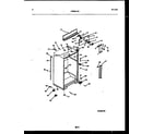 Frigidaire FPES21TRW1 cabinet parts diagram