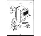 Frigidaire FPES21TRW0 system and automatic defrost parts diagram