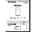 Frigidaire FPES21TIRL0 cover diagram