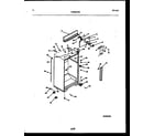 Frigidaire FPES21TIRW0 cabinet parts diagram