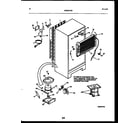 Frigidaire FPES21TIRW0 system and automatic defrost parts diagram