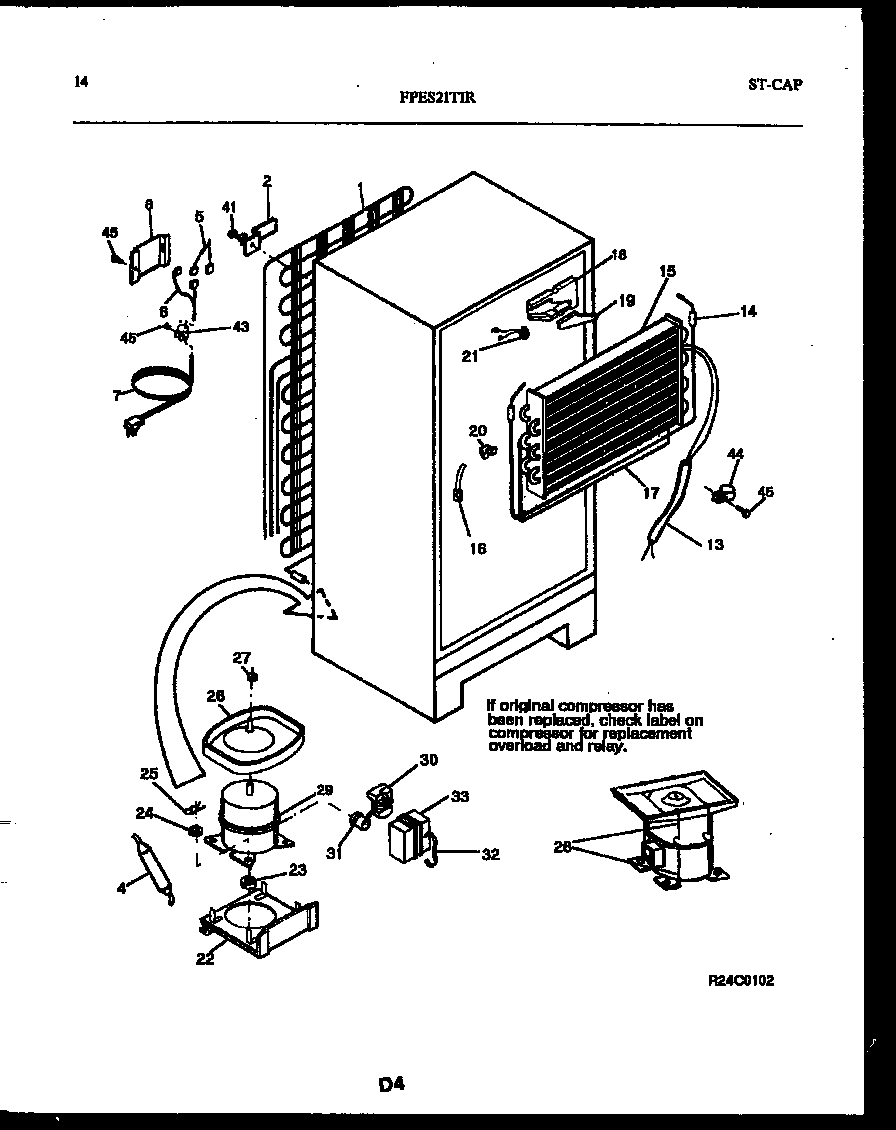 System and automatic defrost parts