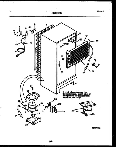 System and automatic defrost parts
