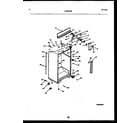 Frigidaire FPES19TRW0 cabinet parts diagram