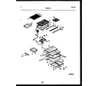 Frigidaire FPES19TRL0 shelves and supports diagram