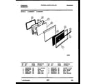 Frigidaire G32BNW4 door parts diagram