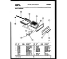 White-Westinghouse CG300SP2D1 broiler drawer parts diagram