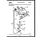 Kelvinator CG300SP2D1 burner, manifold and gas control diagram