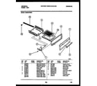 White-Westinghouse CG301SP2W1 broiler drawer parts diagram