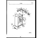 Kelvinator GTNI142WK1 cabinet parts diagram