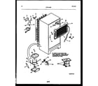 White-Westinghouse GTNI142BK1 system and automatic defrost parts diagram