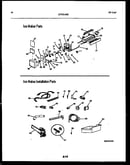 Ice maker and installation parts