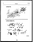 Ice maker and installation parts