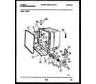 White-Westinghouse DB200PW1 tub and frame parts diagram