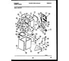 Frigidaire LCE441PL0 cabinet parts and heater diagram
