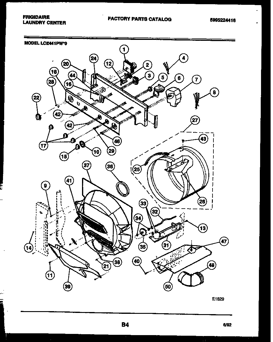 CONSOLE, CONTROLS AND DRUM