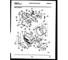 Frigidaire LCE441PW0 console, controls and drum diagram