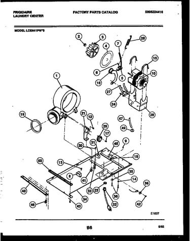 Dryer motor, blower and belt
