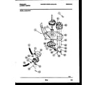 Frigidaire LCE441PL0 motor and idler arm clutch diagram