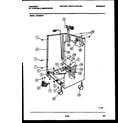 Tappan DP400PD1 cabinet parts diagram