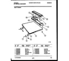 Tappan DP400PD1 top parts diagram