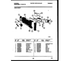 White-Westinghouse DB418PW1 console and control parts diagram