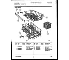 Frigidaire DB418PW1 racks and trays diagram