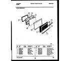 Kelvinator CE302BP2W1 door parts diagram