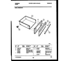 Tappan CE302BP2W1 drawer parts diagram