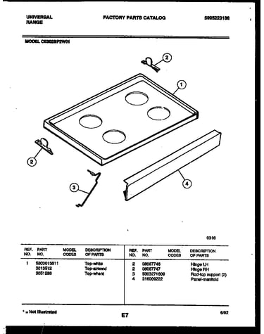 Cooktop parts