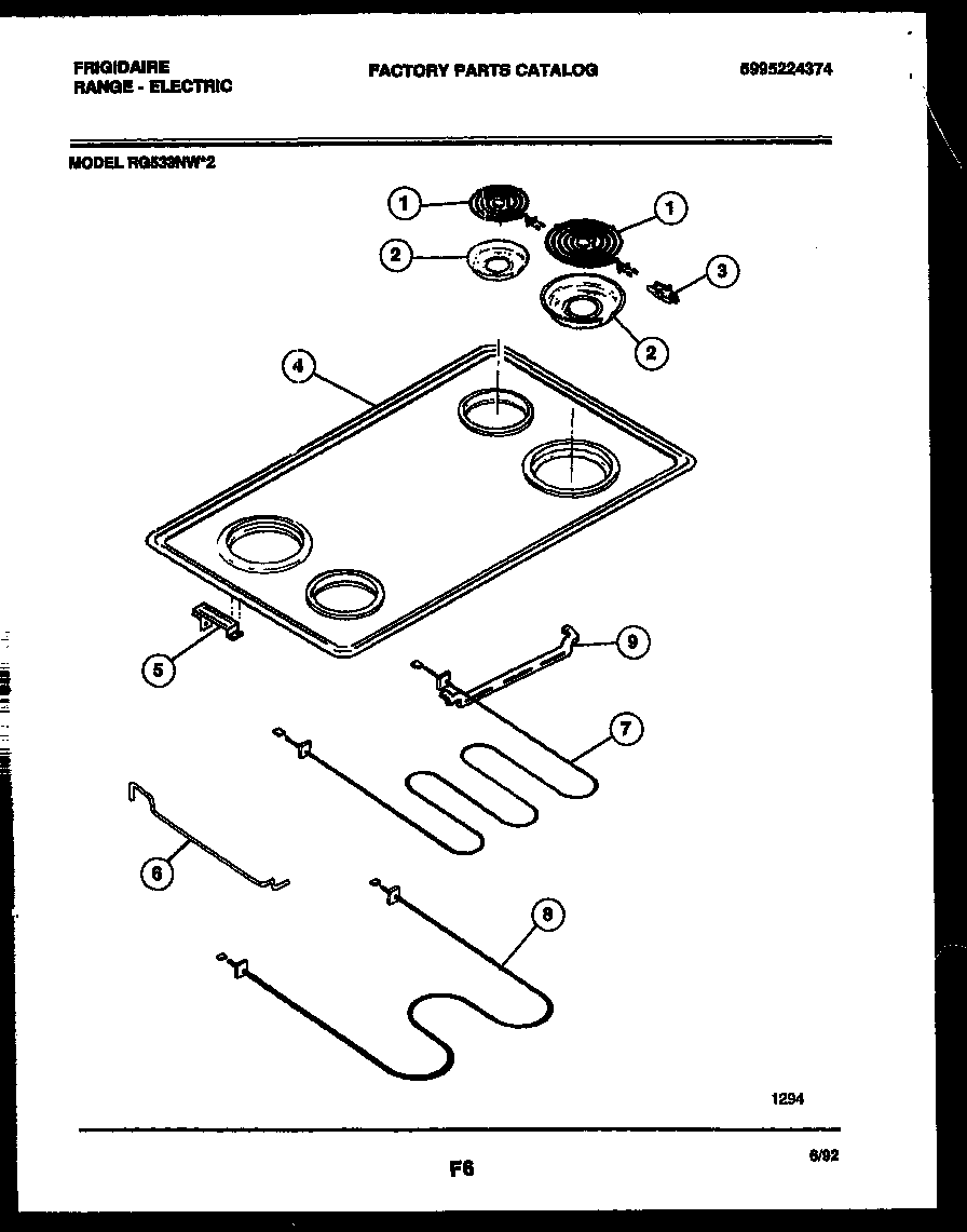 COOKTOP AND BROILER PARTS