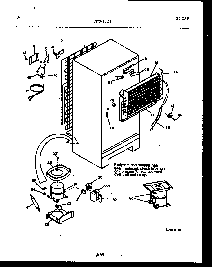 System and automatic defrost parts
