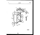 Frigidaire FPES21TIRW1 cabinet parts diagram