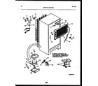 Frigidaire FPG17TIPL0 system and automatic defrost parts diagram