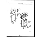 White-Westinghouse GTL181BL0 door parts diagram