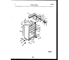 Frigidaire GTL181WL0 cabinet parts diagram