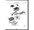 White-Westinghouse GTLI181BL0 shelves and supports diagram
