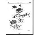 Frigidaire GTLI181BL0 shelves and supports diagram
