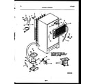 White-Westinghouse GTLI181BL0 system and automatic defrost parts diagram