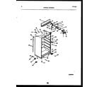 Kelvinator GTL181BL0 cabinet parts diagram