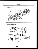 Ice maker and installation parts