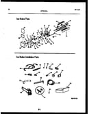 Ice maker and installation parts