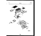 Frigidaire FPG17TSW0 shelves and supports diagram