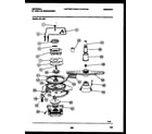 Frigidaire DB110PW1 motor pump parts diagram