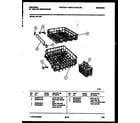 Frigidaire DB110PW1 racks and trays diagram