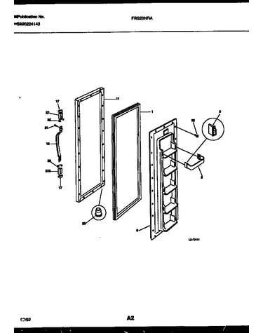 Freezer door parts