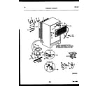 Frigidaire FPWS18TPW0 system and automatic defrost parts diagram