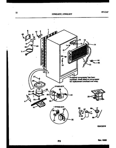 System and automatic defrost parts