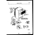 Frigidaire FPWE18PLL0 system and automatic defrost parts diagram